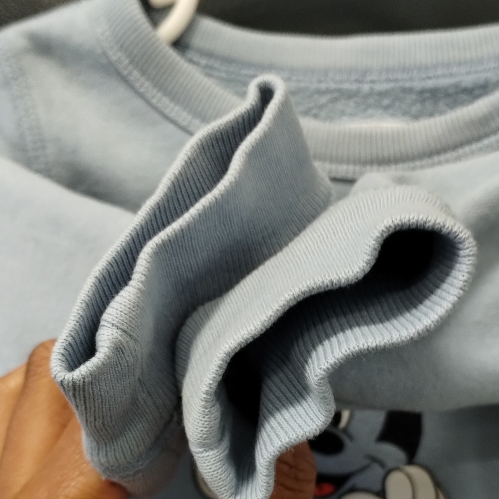 -Baby Gap Mickey Mouse Blue Long sleeve pullover sweater sz 18-24 Months Baby - Picture 5 of 14